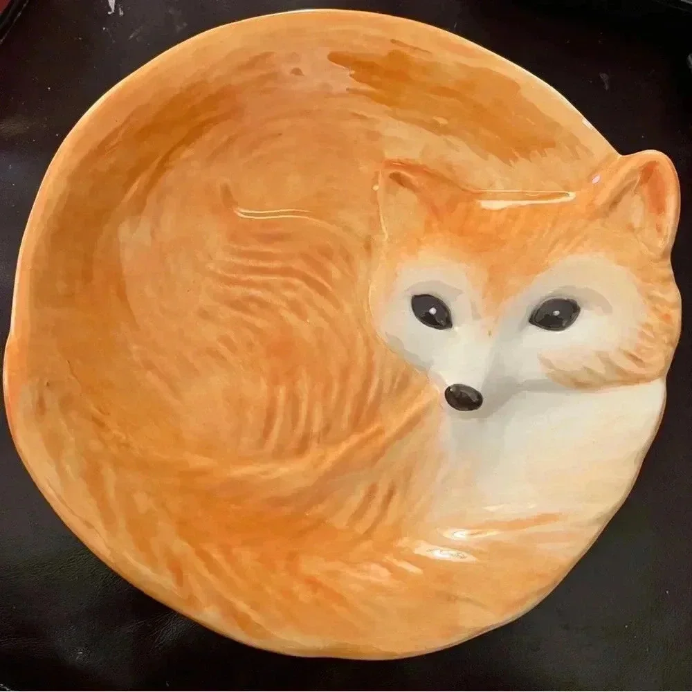 Better Homes and Gardens Heritage Collection Earthenware Fox Plate 8” Plate SALE